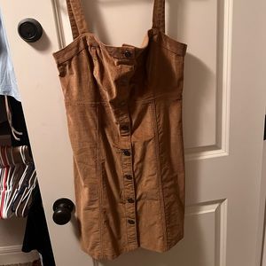 Corduroy Button Up Dress